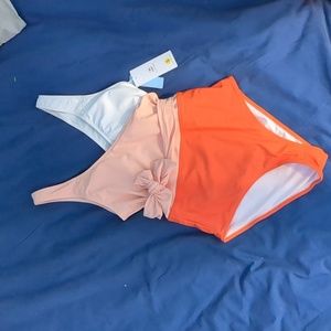NEW Cupshe orange swimsuit size S